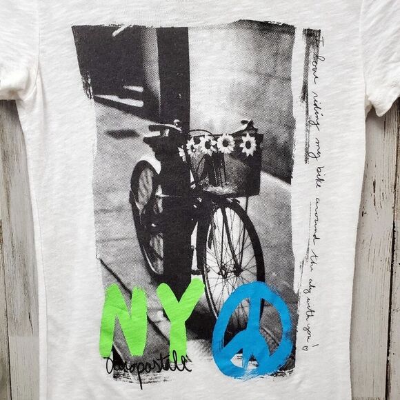 Aeropostale Graphic Short Sleeve Tee Shirt White Small - Picture 4 of 6